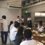 放送委員会（バスケ山梨県代表の選手にインタビュー）