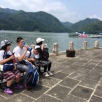 相模湖到着！