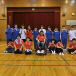 都留高校生と集合写真