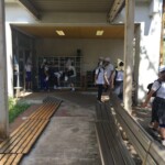 体育館へ避難①