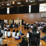 児生会集会（校長先生の話）
