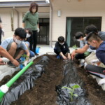 寄宿舎　苗植え③