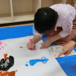 寄宿舎手形足形アート (3)